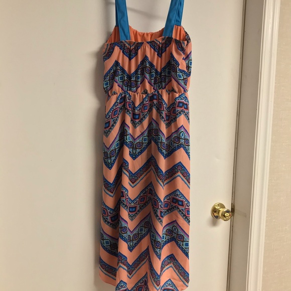 URBAN ROSE PINK AND BLUE SUNDRESS SIZE MEDIUM - Picture 6 of 8